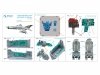 Quinta Studio QD+72258 MiG-21MF (Moscow plant) 3D-Printed & coloured Interior on decal paper (Eduard) (with 3D-printed resin parts) 1/72